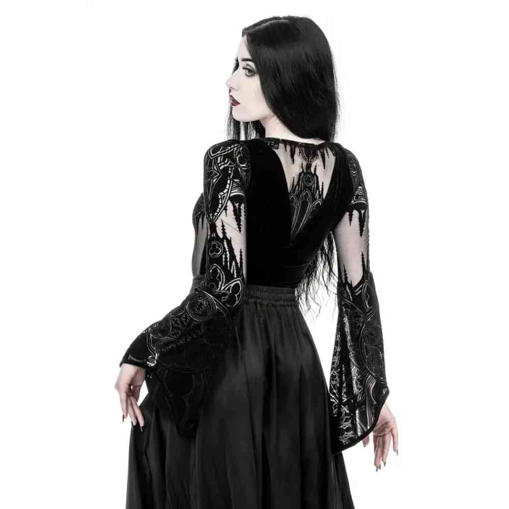 Restyle - Gothic Chapel Bodysuit - Noir
